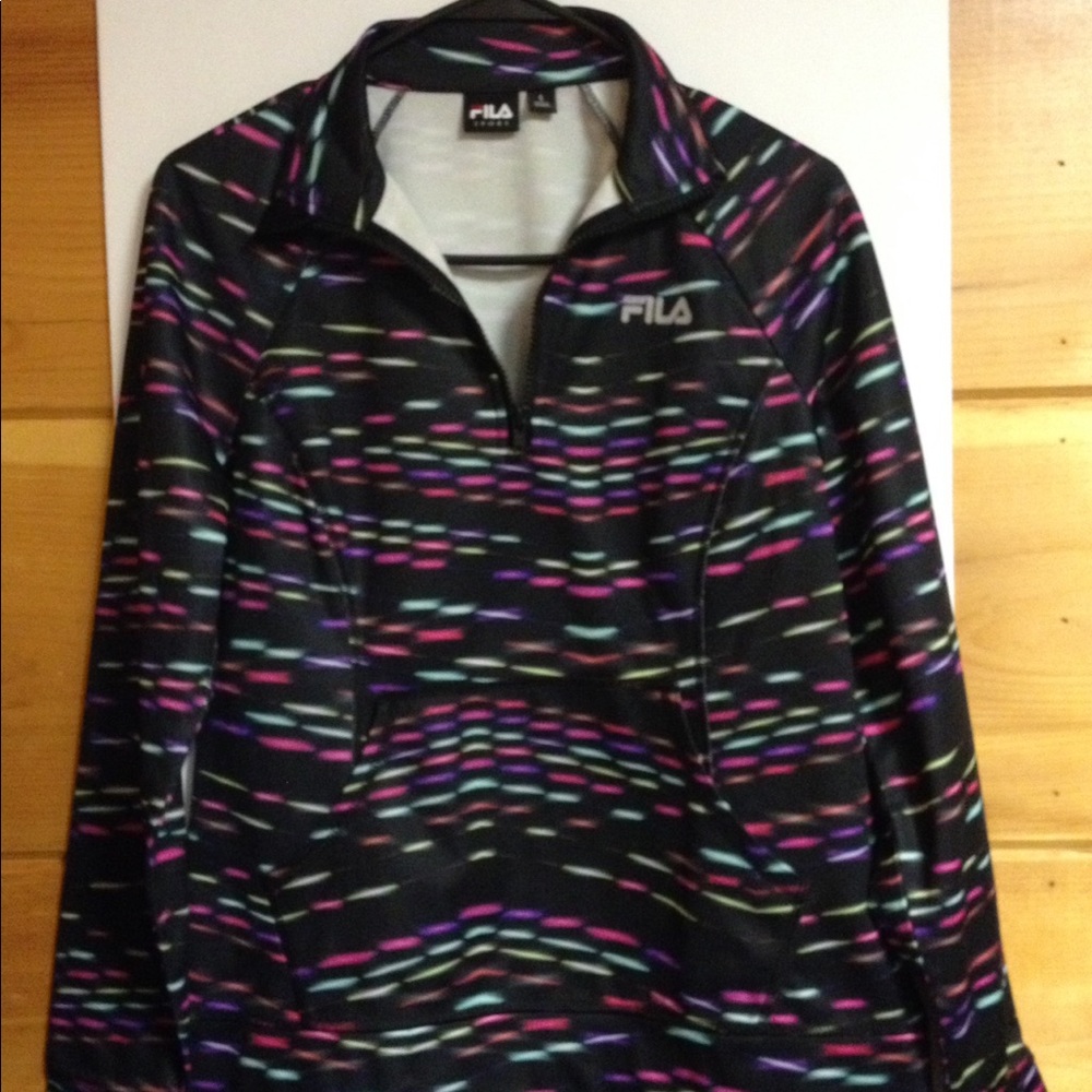 Fila 3/4 zip jacket multi colored small