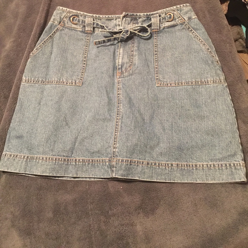! Blue jean skort !