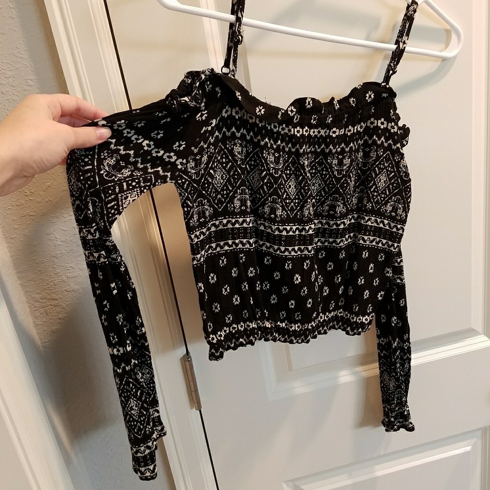 Off Shoulder Crop Top