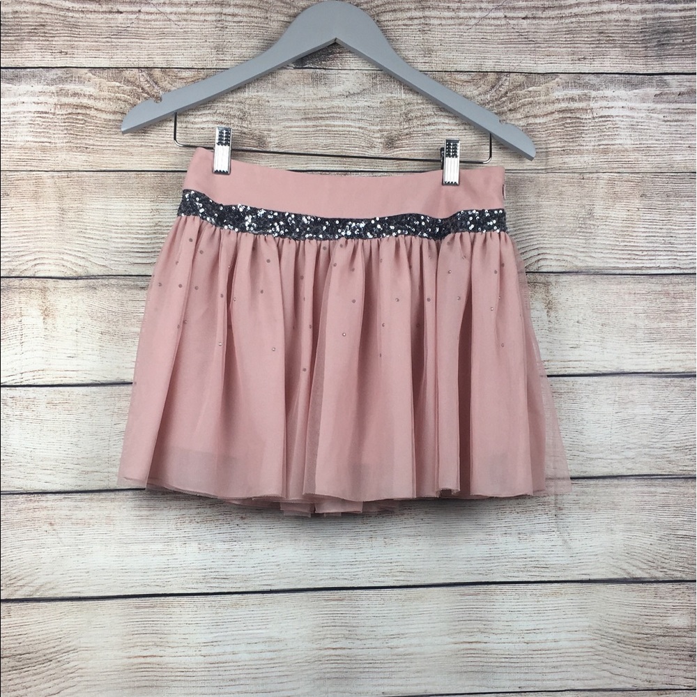 Princess Vera Wang Sequins Waist Tulle Skirt Sz 0