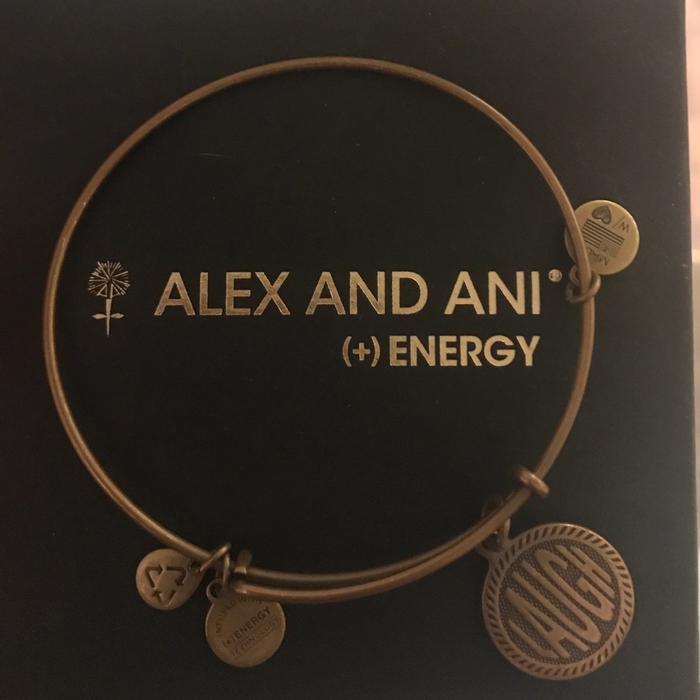 Alex and Ani "LAUGH" charm bracelet