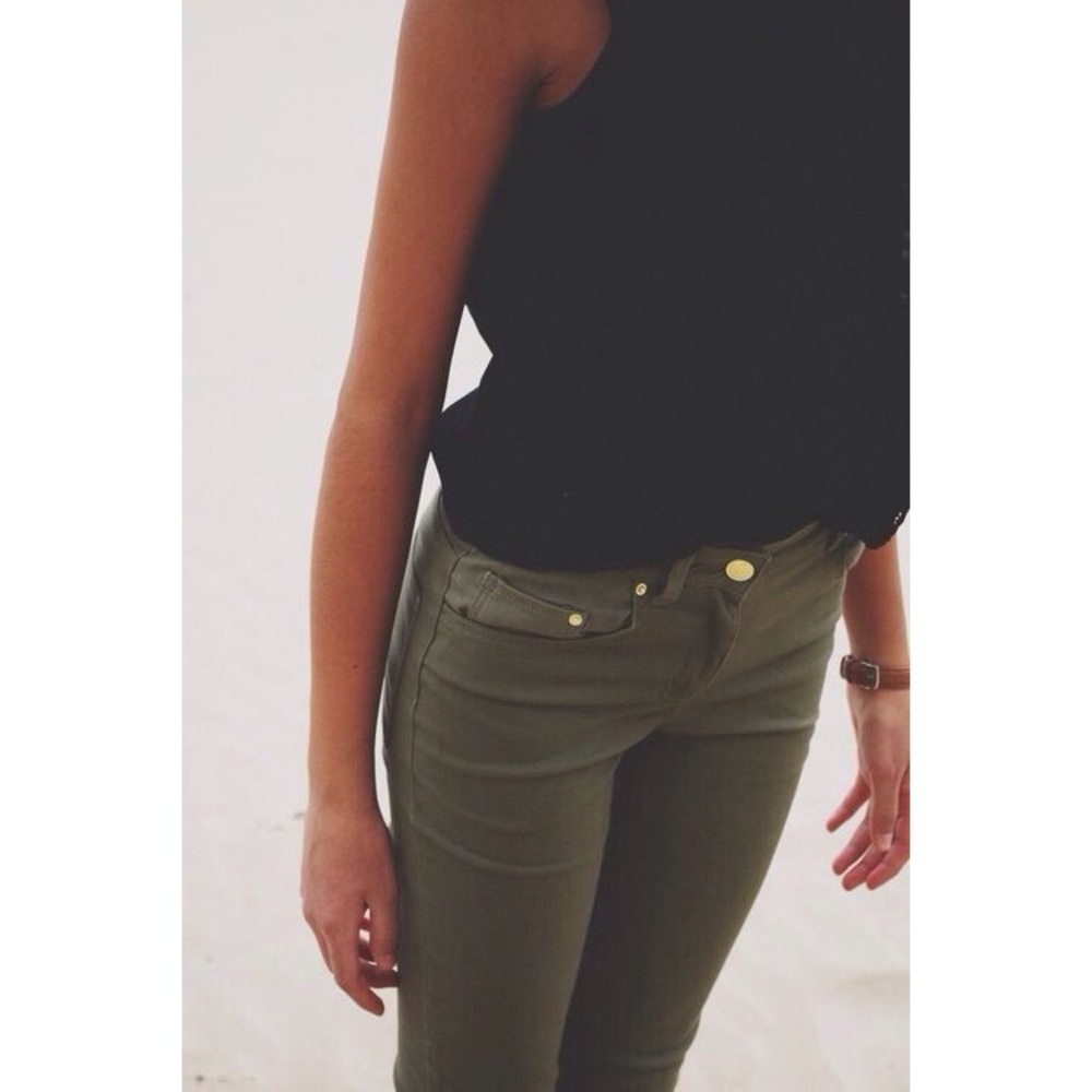 NWT Olive Green Skinny Jeans