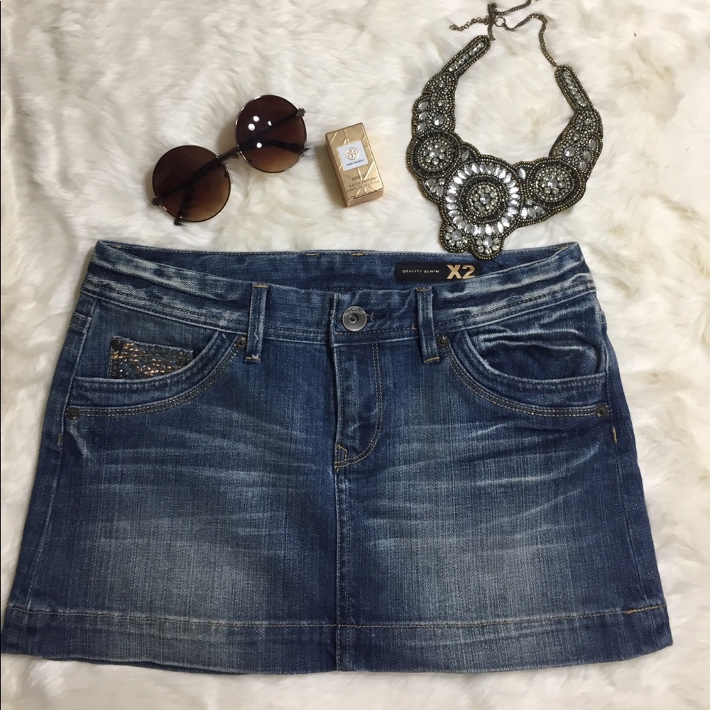 NWOT Denim Skirt Quality DenimX2