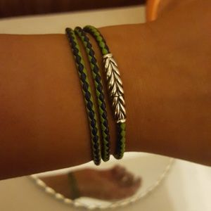 David Yurman Chevron Triple Wrap Bracelet