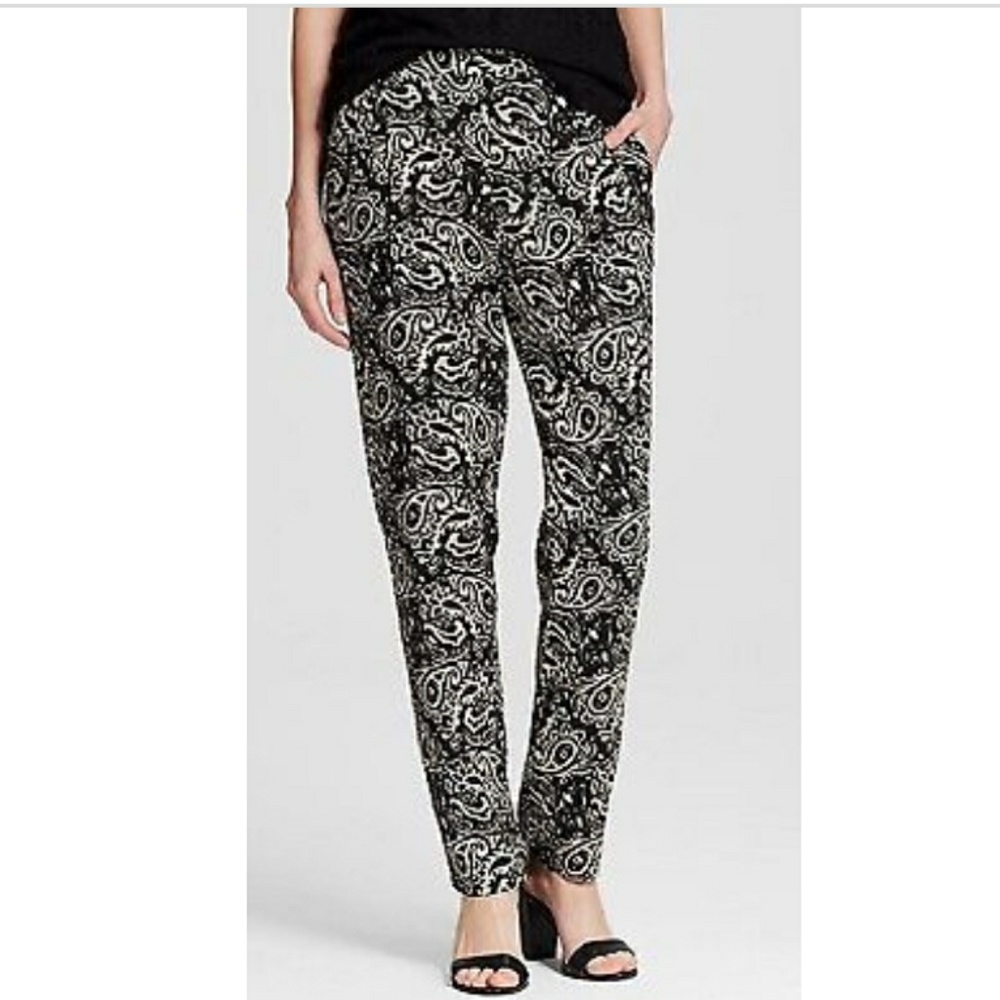 NWT XL Pleated Paisley Pants