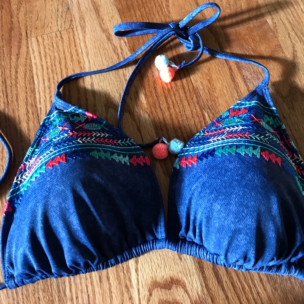 Boho American Eagle triangle bikini top