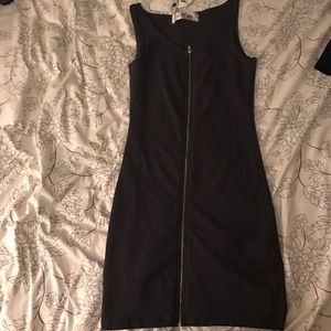 Zip up mini dress