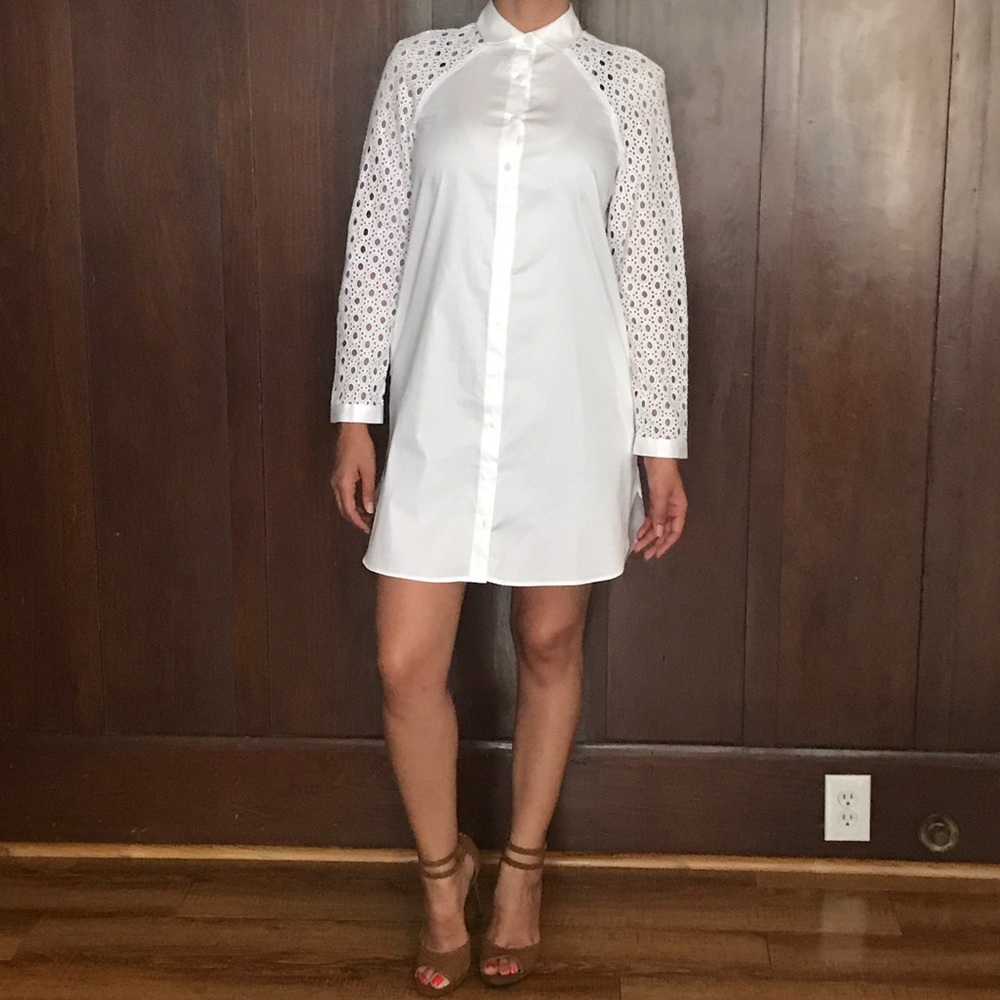 🛍Guess white Shirtdress...
