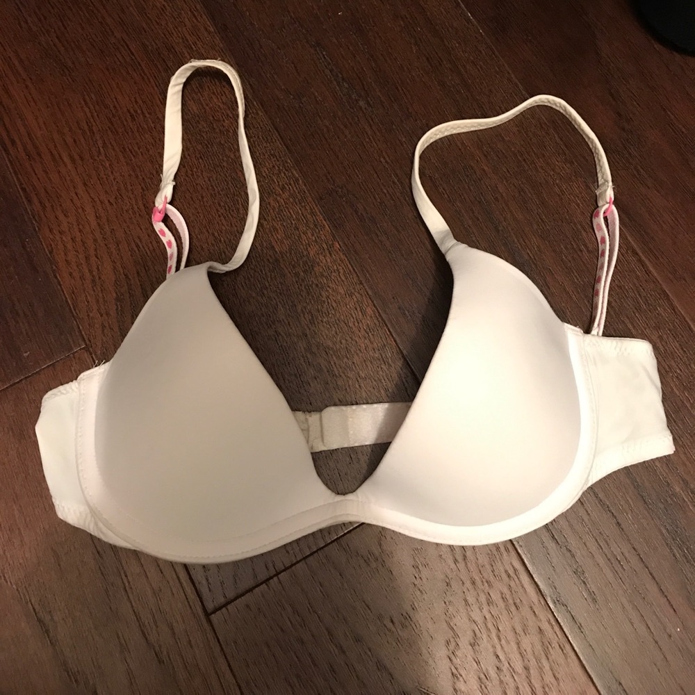 victoria's secret PINK white scoop neck bra nwot