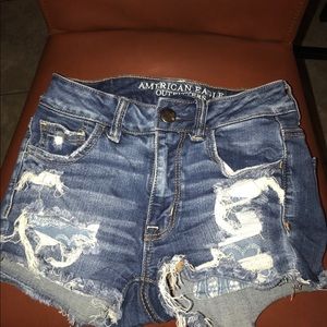 American eagle jean shorts