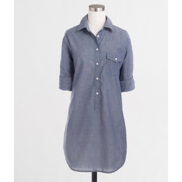 ❌SOLD❌NWT❣️J.CREW SHIRT POPOVER TUNIC❣️ - Picture 2 of 4