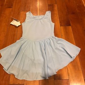 Baby Blue leotard with attached skirt for dance