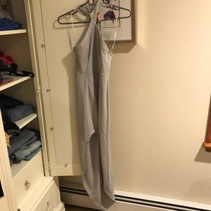 Gray high low dress