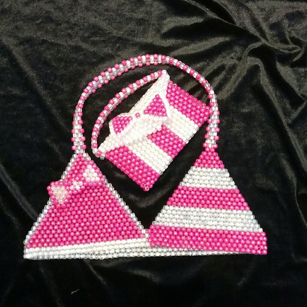 CrazyStyle's Kandi bead bikini top