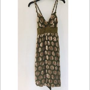 2000s cross back dress