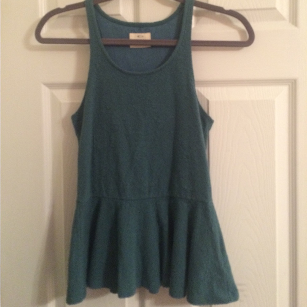 Urban Outfitters textured peplum top