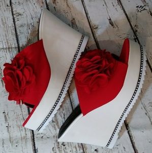 Flower Sandals Platform High Heel