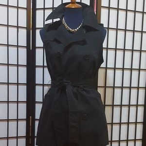 Trench coat vest