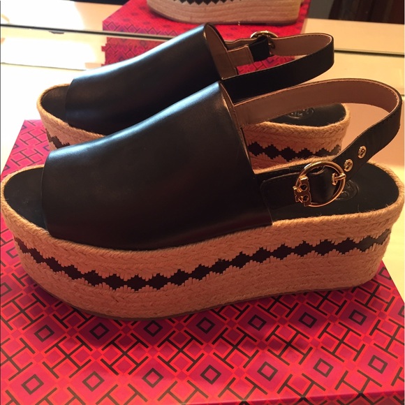 Tory Burch Shoes - 🆕Tory Burch Dandy Platform Black Size 8