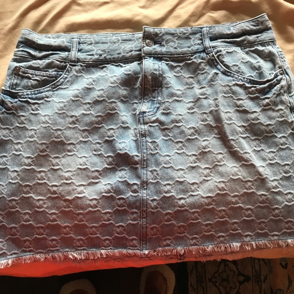 Michael Kors mini light Denim Skirt, Sz 12