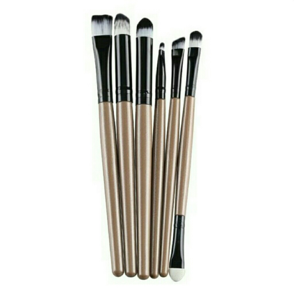 6 Piece makeup brush set!