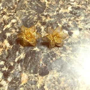 Beautiful lotus flower earrings