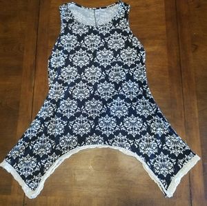 Demask print tank top