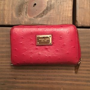 Michael Kors red wallet