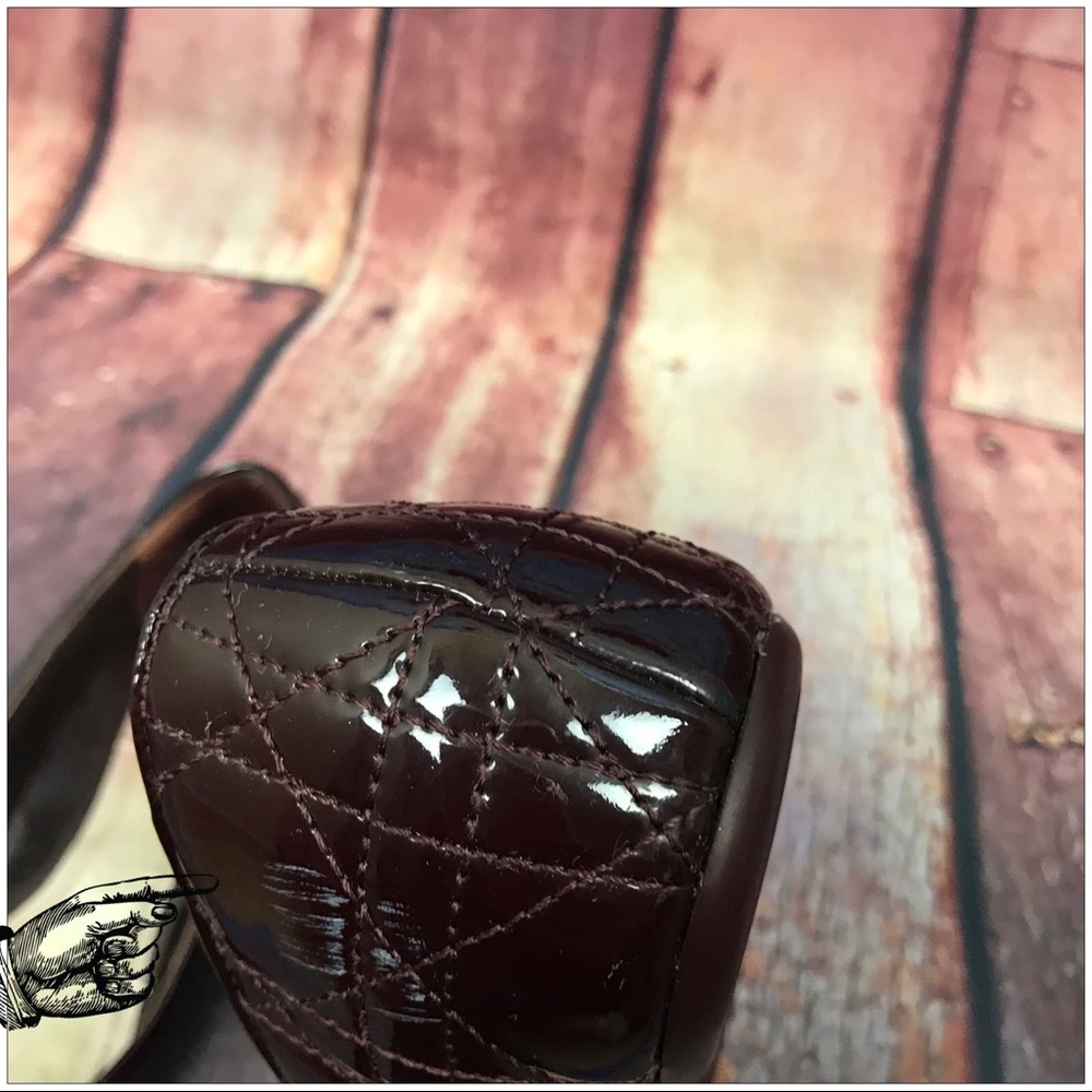 DIOR:Quilted Ballet Shoes-Size 7. Cabernet color. - Picture 6 of 7