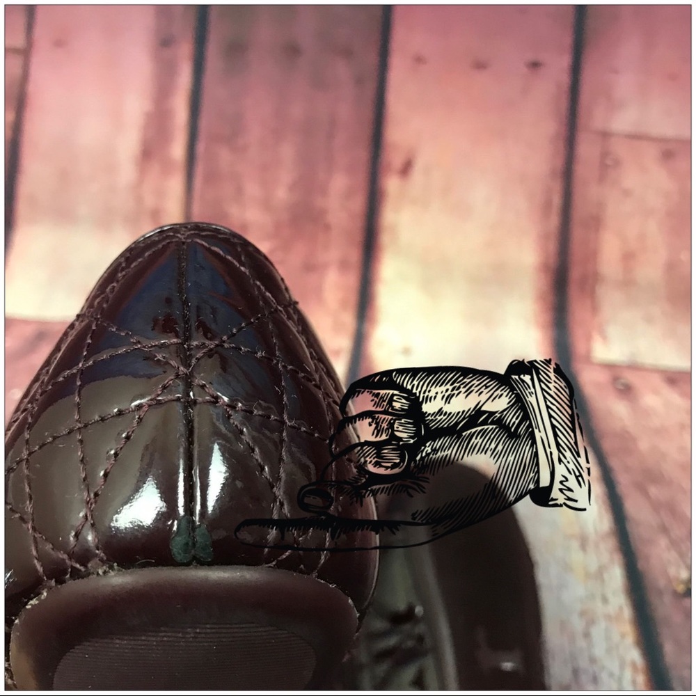 DIOR:Quilted Ballet Shoes-Size 7. Cabernet color. - Picture 7 of 7