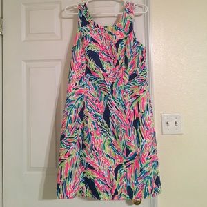 Sz 10 Lilly Pulitzer Cathy in Indigo Palm Reader