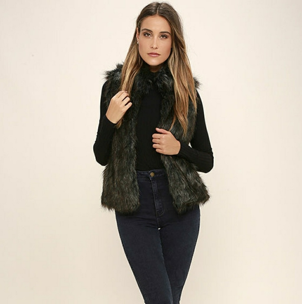 BB Dakota Colton Faux Fur Jacket - Picture 2 of 3