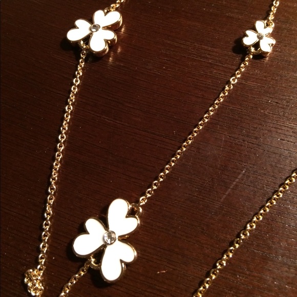 23 off kate spade Jewelry kate spade Pansy Blossoms long necklace