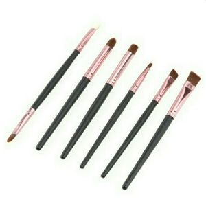 Rose Gold 6 Piece eye makeup brushes set
