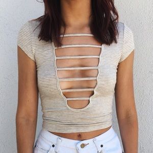 ▪️NEW!▪️ LF tight stripped tee shirt top