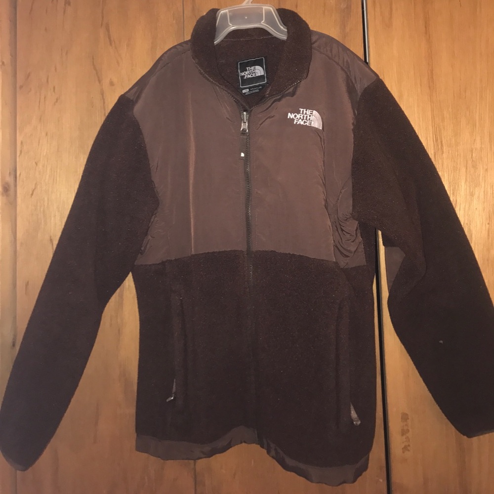 Girls, brown North Face Jacket