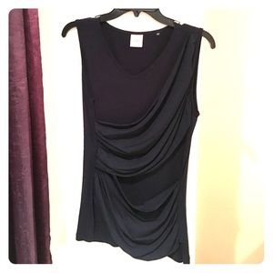 NWOT Sleeveless Double Drape Tee