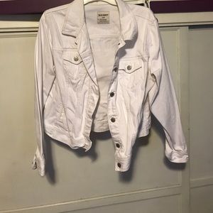 White jean jacket