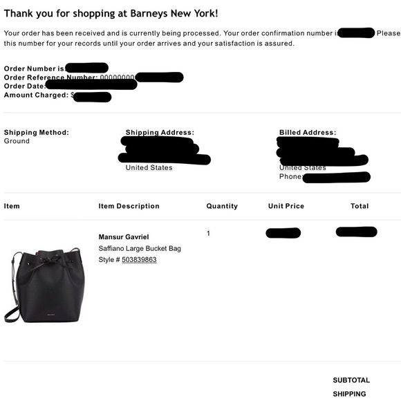 *SOLD* Mansur Gavriel Large Bucket Bag - Picture 7 of 8