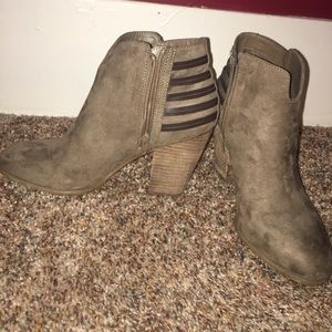 Tan Suede Booties
