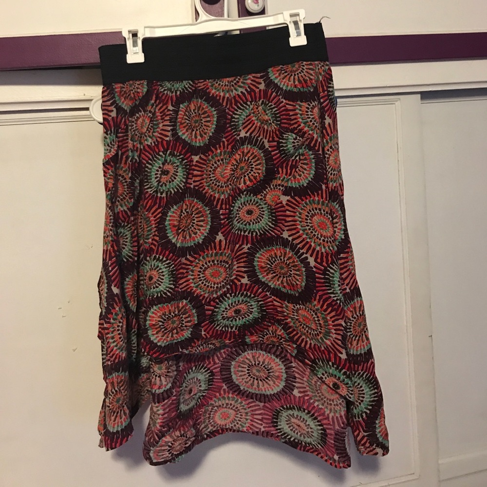 Dark multi color skirt