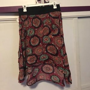 Dark multi color skirt