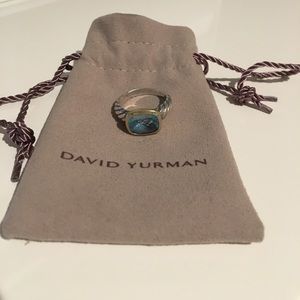 David Yurman Blue Topaz Ring