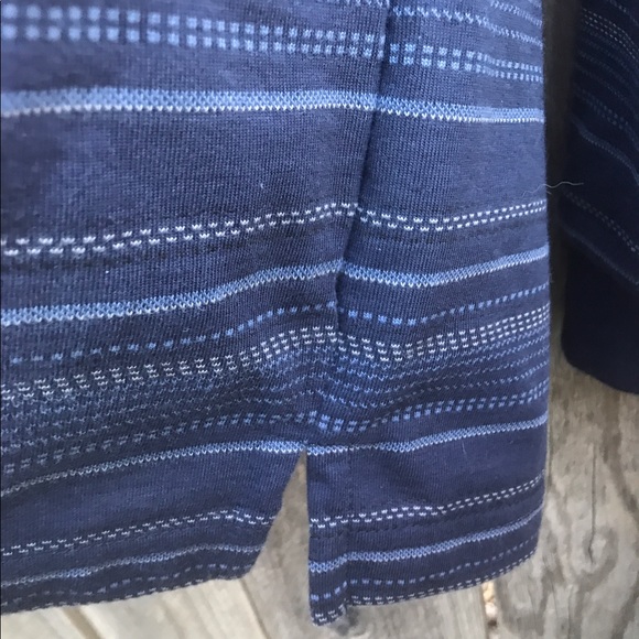 🎉 Van Heusen Blue Knit Long Sleeve Polo Sz XXL - Picture 6 of 7