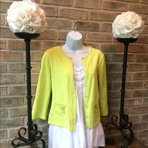 Bright Green Cardigan