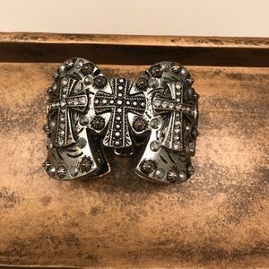 Bling cross bracelet