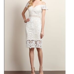 Off The Shoulder Crochet  Dress