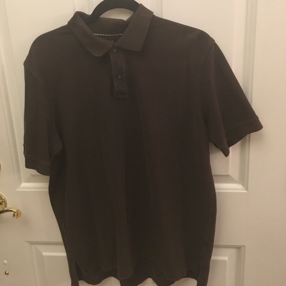 Black Brown 1826 Men's Medium Polo Shirt
