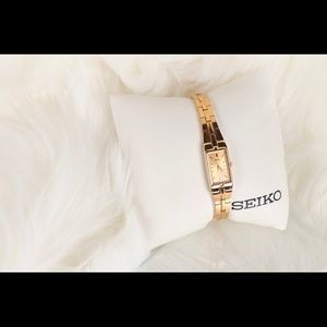 Gold tone Seiko Ladies Bracelet Watch