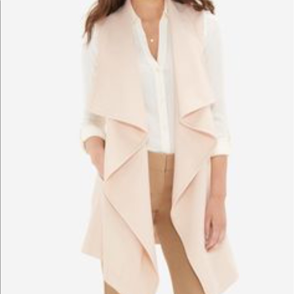 The Limited Open Front Draped Vest